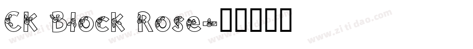 CK Block Rose字体转换